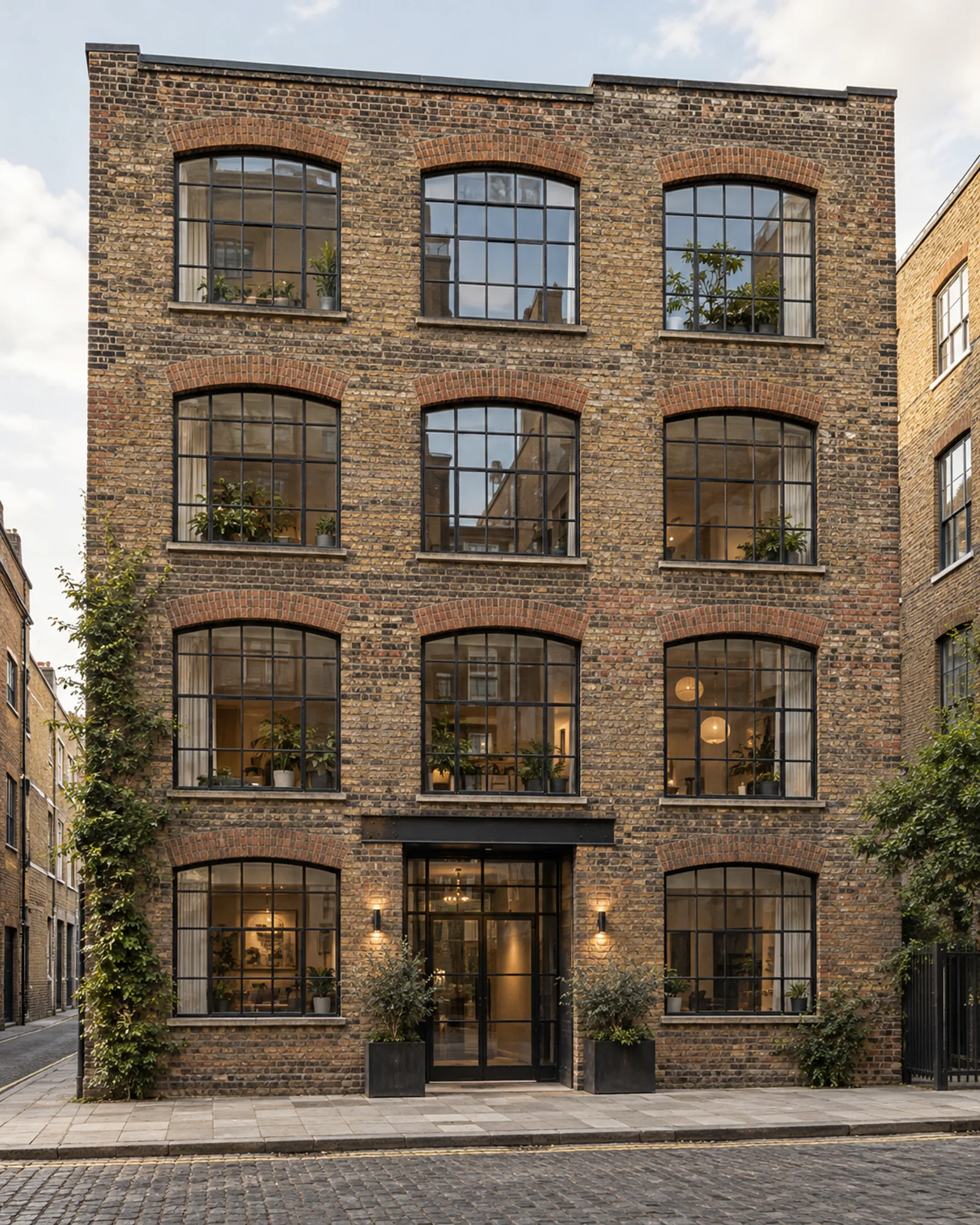Brick factory building converted to lofts