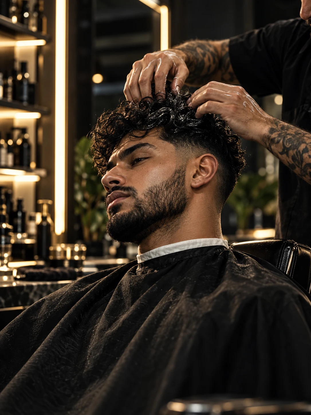 Styling at Zees Barber