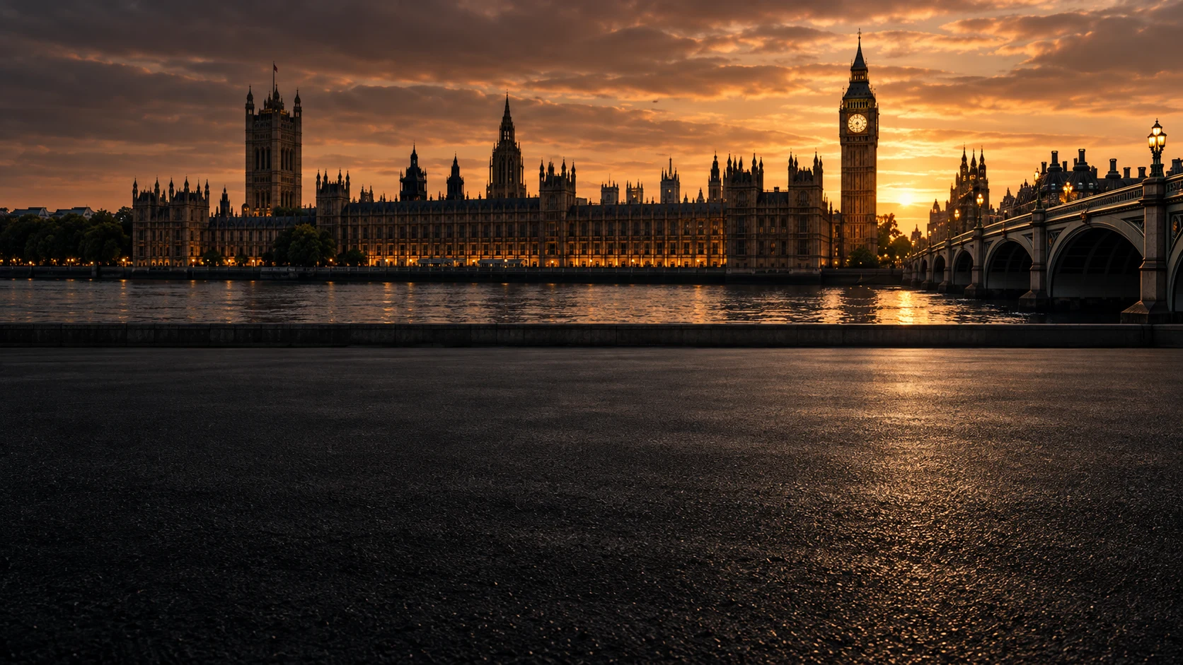 Westminster at dusk