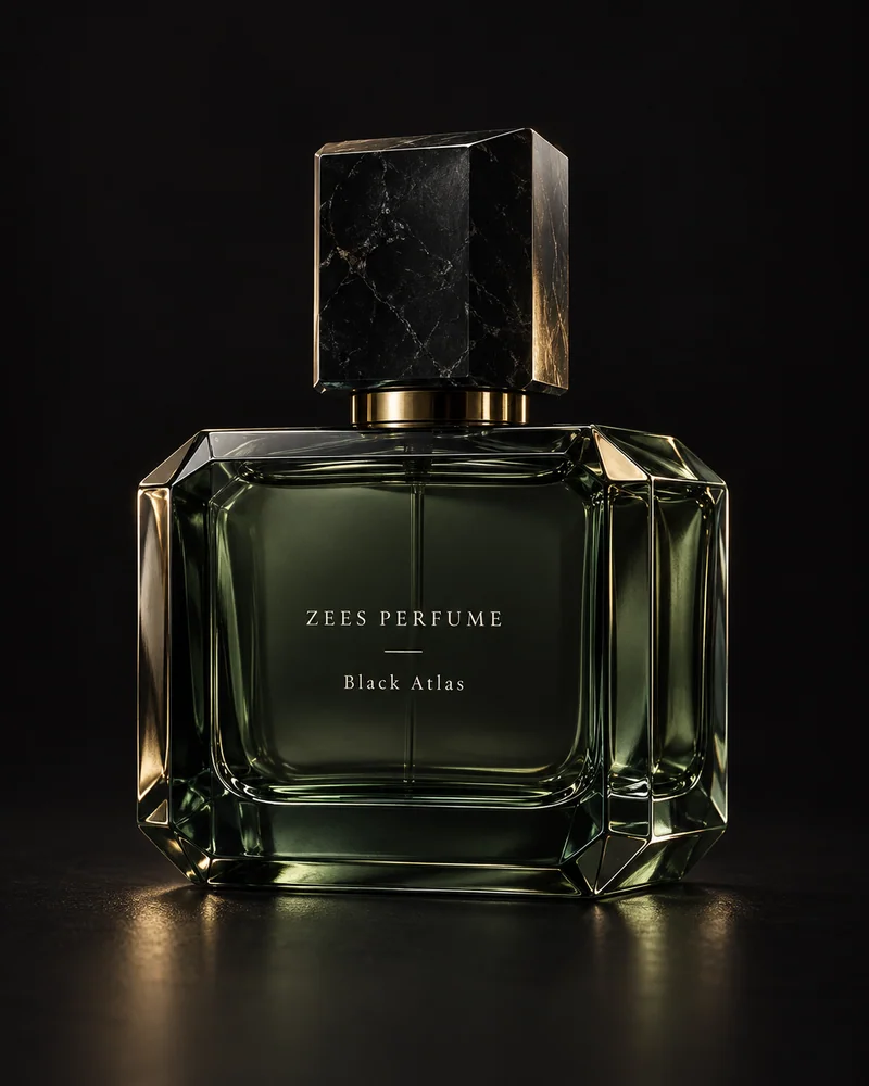 Black Atlas, an original sculptural Zees Perfume bottle