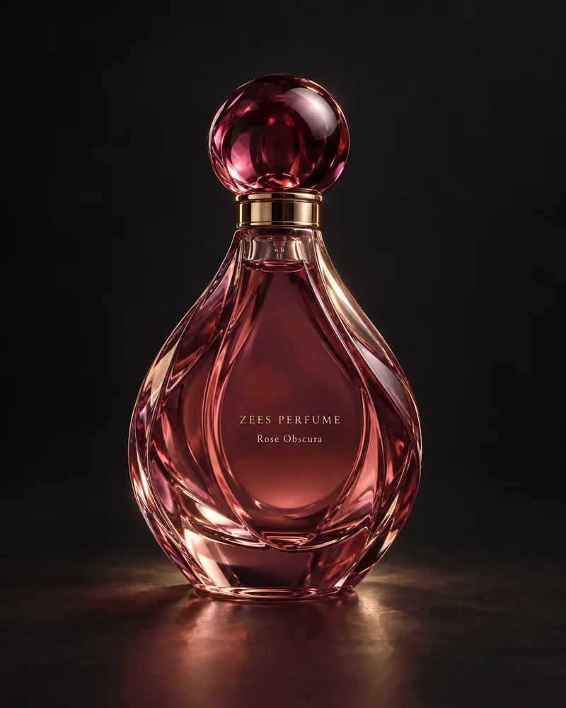 Rose Obscura, an original sculptural Zees Perfume bottle