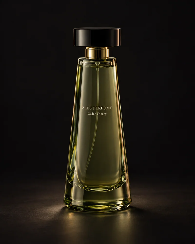 Cedar Theory, an original sculptural Zees Perfume bottle