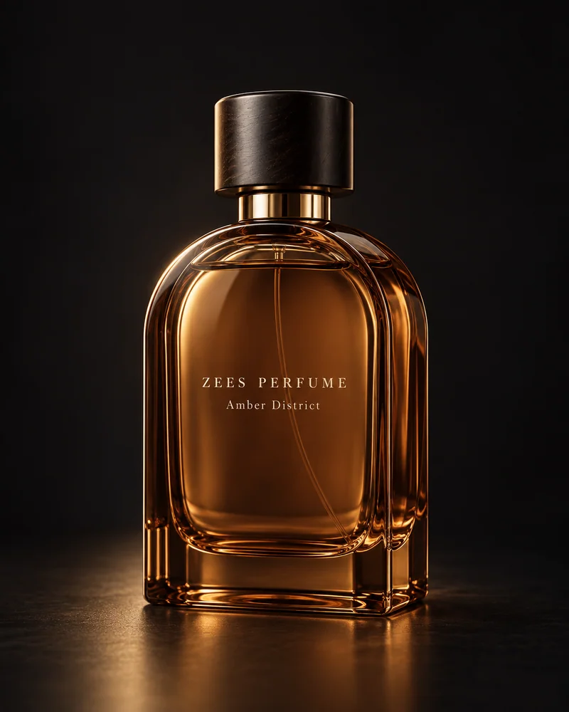 Amber District, an original sculptural Zees Perfume bottle