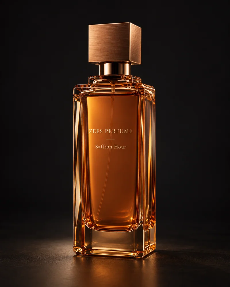 Saffron Hour, an original sculptural Zees Perfume bottle