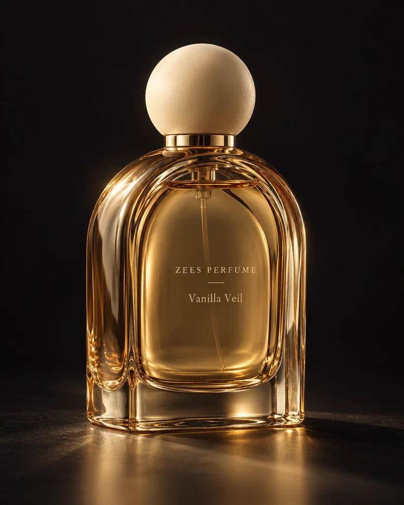 Vanilla Veil, an original sculptural Zees Perfume bottle