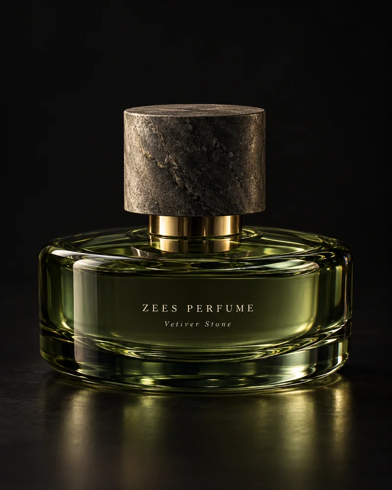 Vetiver Stone, an original sculptural Zees Perfume bottle