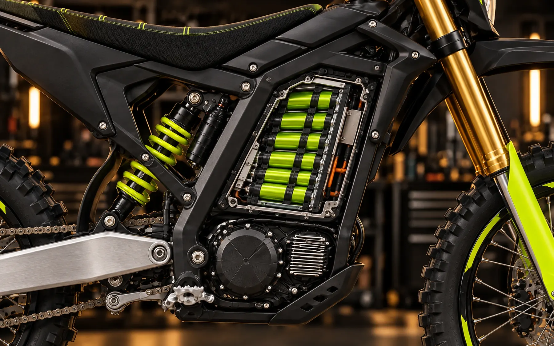 The battery: close-up
