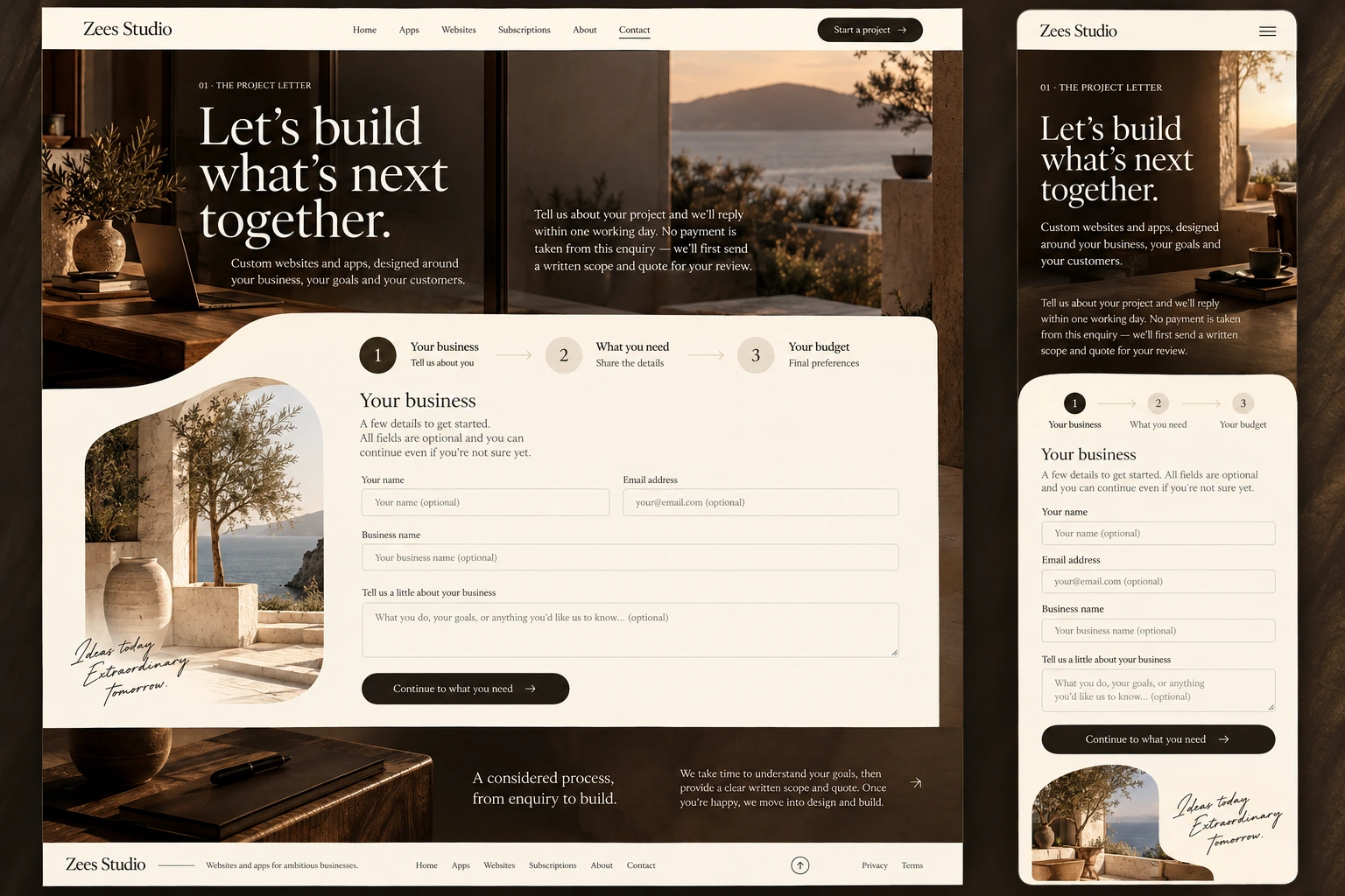 01 · The project letter